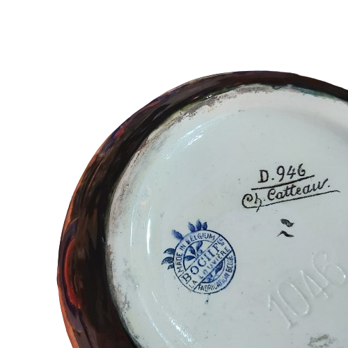 Extra image 5 - Charles Catteau: Vase en faïence craquelée.