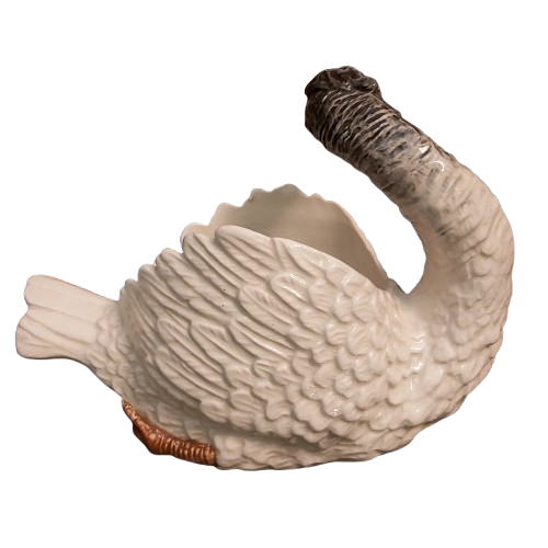 Extra image 5 - Cygne en faïence de style Nimy
