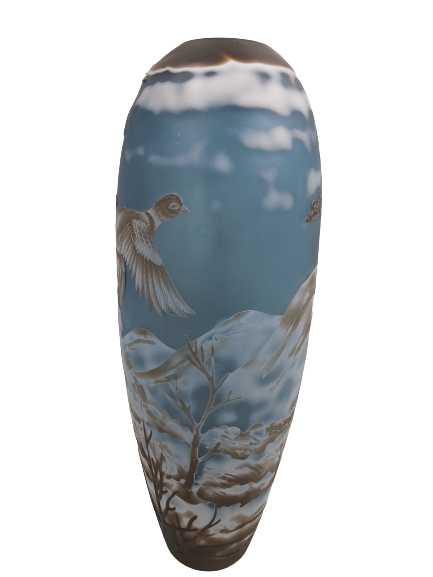 Extra image 2 - Vase type Gallé hiver.