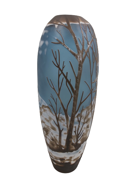 Extra image 5 - Vase type Gallé hiver.