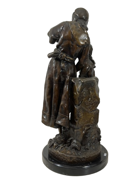 Extra image 5 - CARLIER Emile, sculpture en bronze signée " A la fontaine".