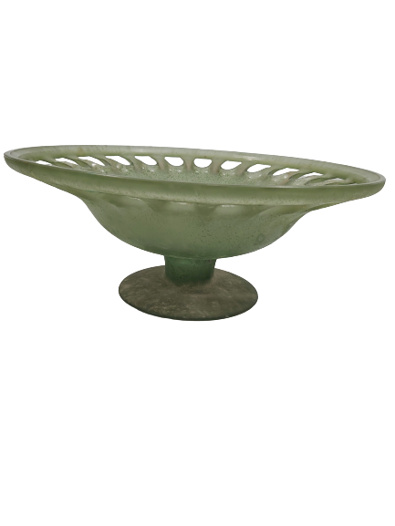 Grande coupe en verre art déco.