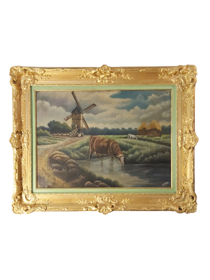 "A de Witte" huile sur toile.