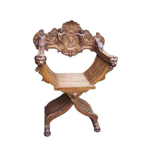 chaise savonarole XVIIeme.