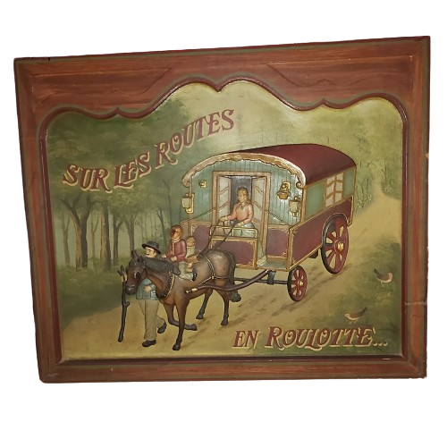 Panneau décoratif en bois.