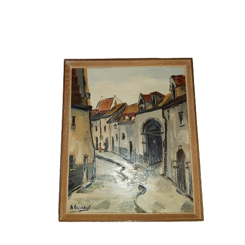 Huile sur panneau A.Laurent.