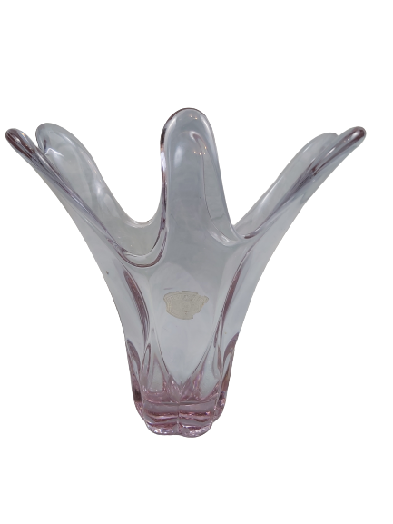 Vase en cristal coulé val st-Lambert.